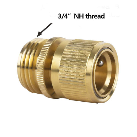 HQMPC brass female nipples offer reliable, tight fittings for garden setups.