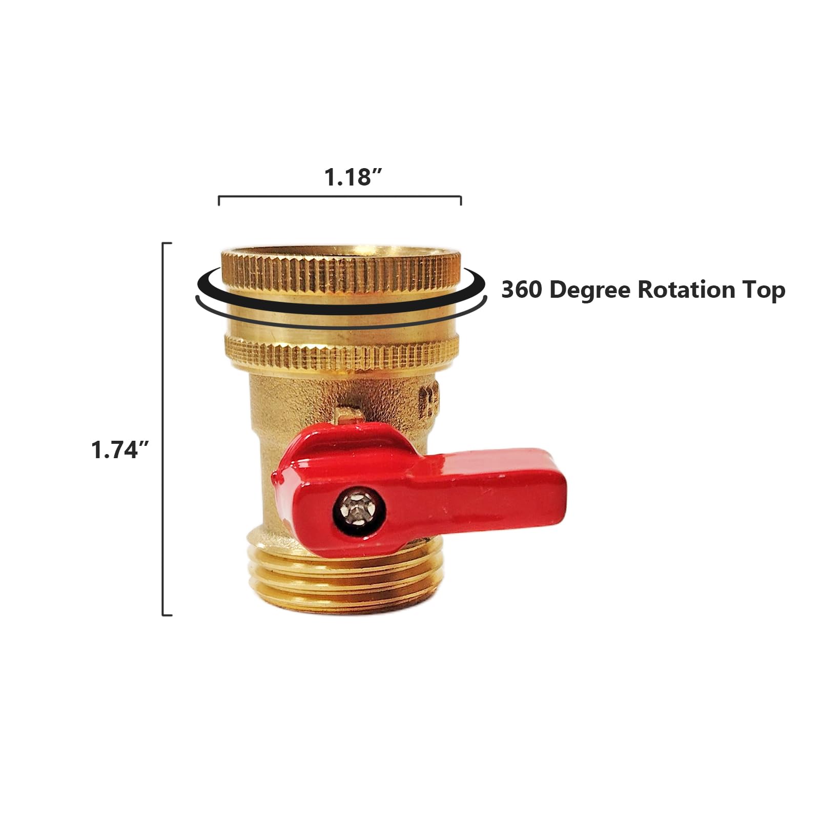 HQMPC brass hose valve kit includes four pressure washers