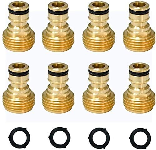 HQMPC brass quick-connect fittings closeup highlighting solid construction and leak-free seal.