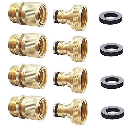 HQMPC brass quick connect front view shows sturdy connectors for durability