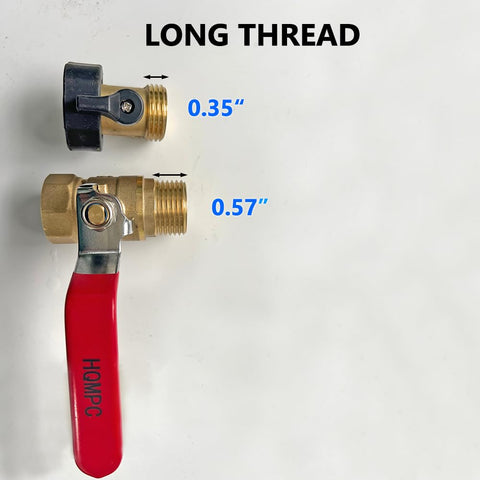 HQMPC two-pack brass valve with four washers for quick install