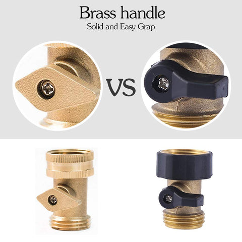 HQMPC brass valve handle close-up showing sturdy operation.