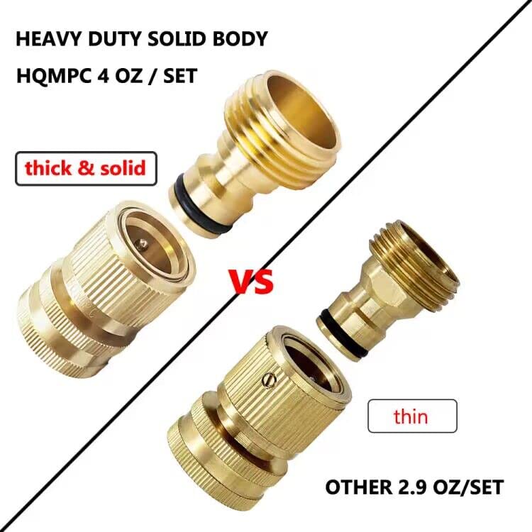 HQMPC one-handed quick connect enables fast hose setup.
