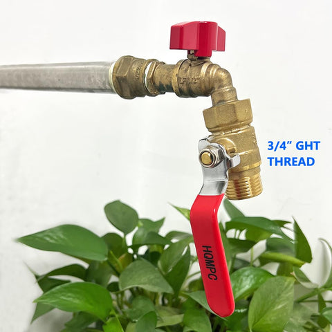 HQMPC full-port brass valve delivering clear flow path