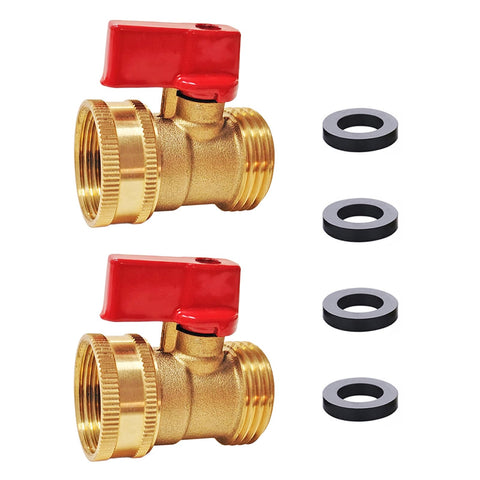 HQMPC heavy-duty brass shut-off valve with big-flow design for efficient watering