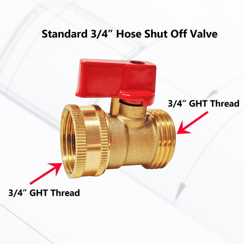 HQMPC heavy-duty brass valve with a solid metal handle