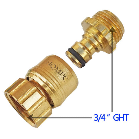 HQMPC No Pb quick-connect on hose allows quick tool changes.