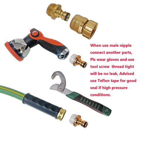 HQMPC No Pb washer for leak-proof sealing in each connection.