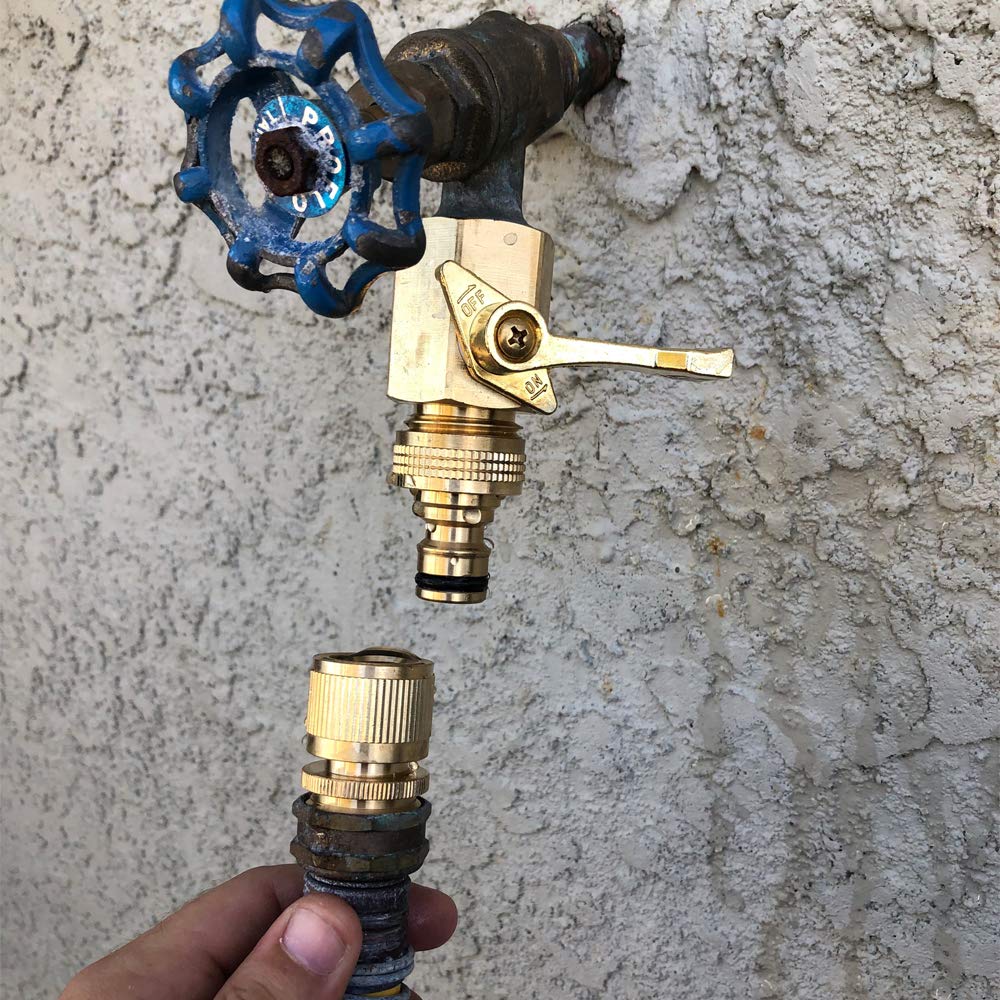 HQMPC one-handed operation simplifies garden hose setup