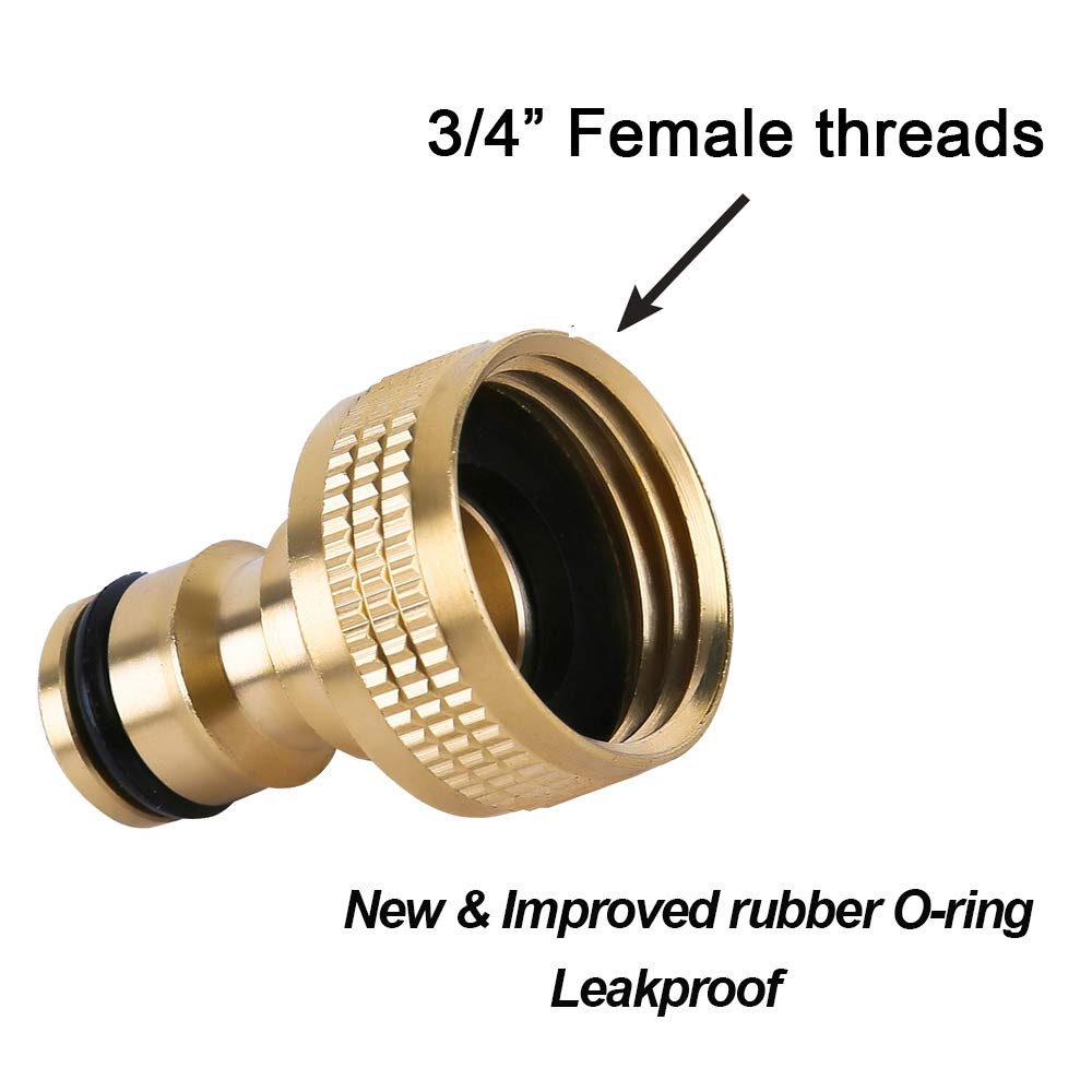 HQMPC standard 3/4 inch GHT thread for universal compatibility.