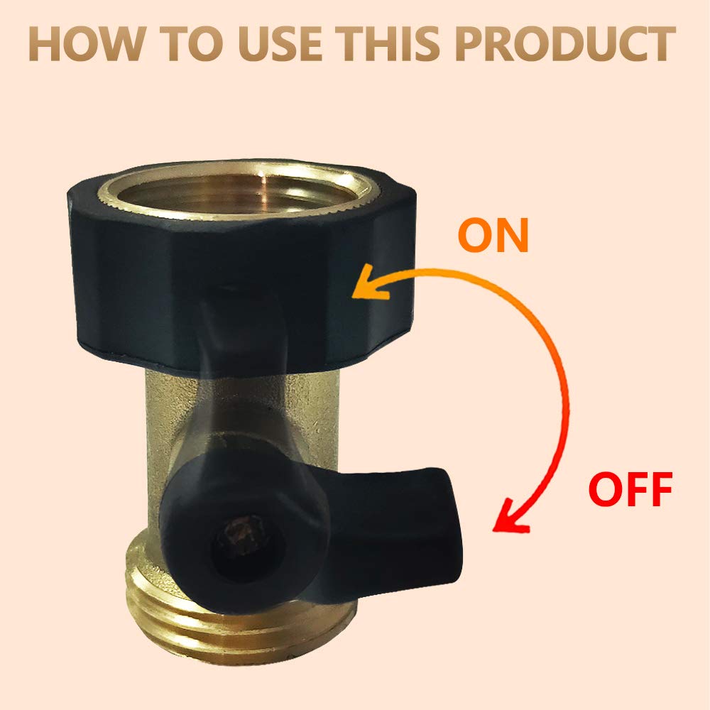 HQMPC valve with 3/4 inch GHT thread ready for quick hose connections.