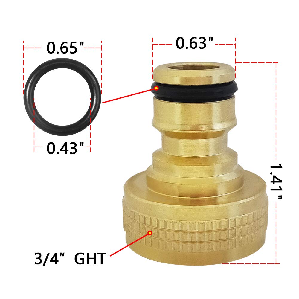 HQMPC washers set provides reliable seal to prevent drips.