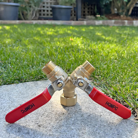 HQMPC Y-splitter with long stainless-steel handle for easy operation