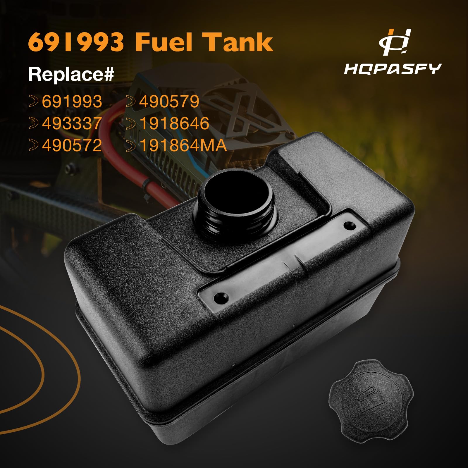 HQPASFY 691993 fuel cap included for secure closure during operation