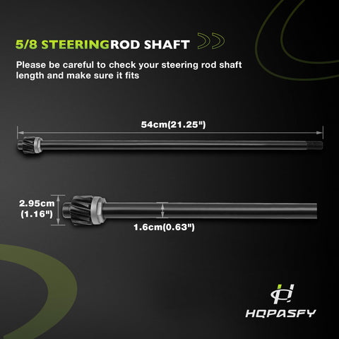 HQPASFY cap washer and screw stabilizes the steering assembly
