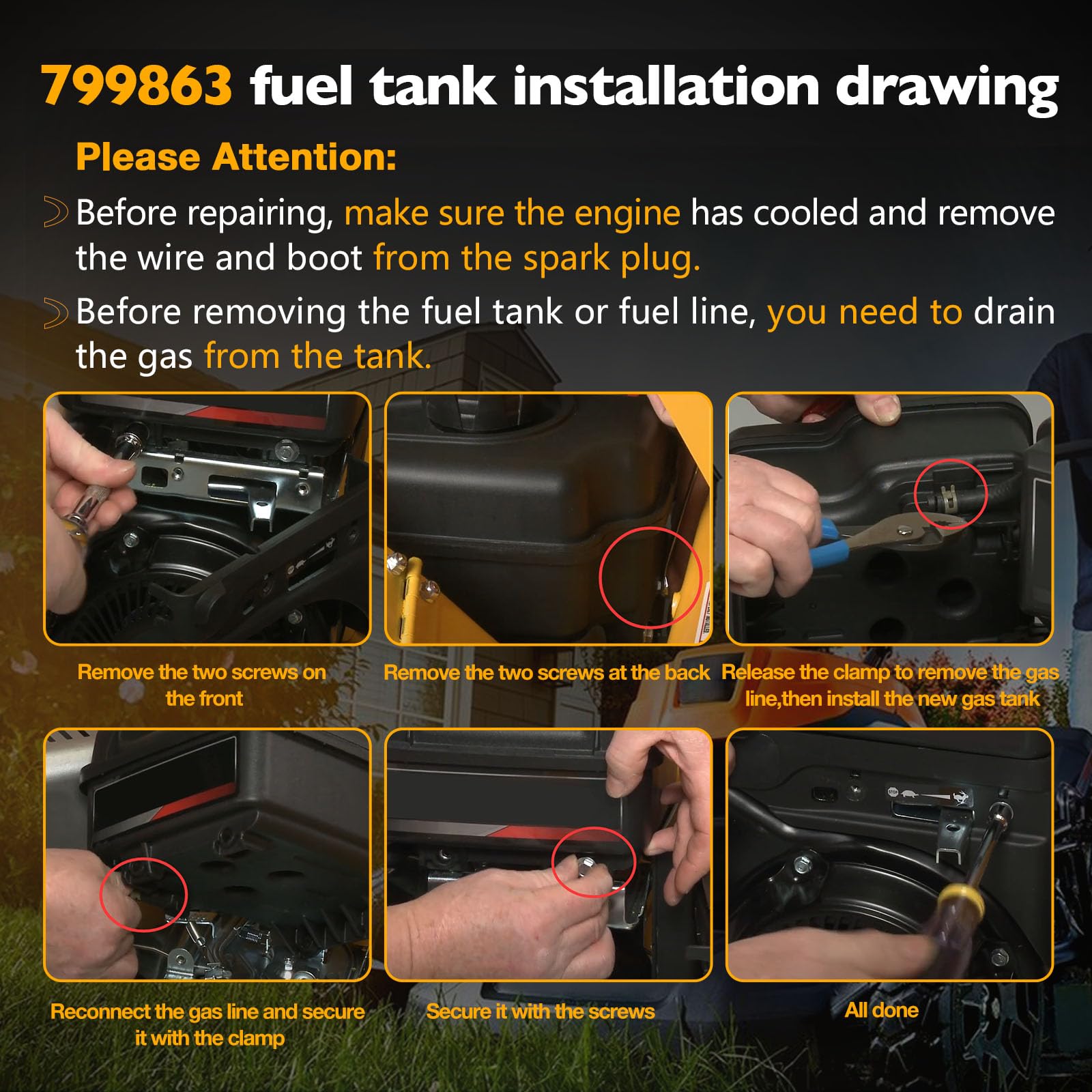 HQPASFY fuel tank cap packaging, ready for quick replacement and minimal downtime.