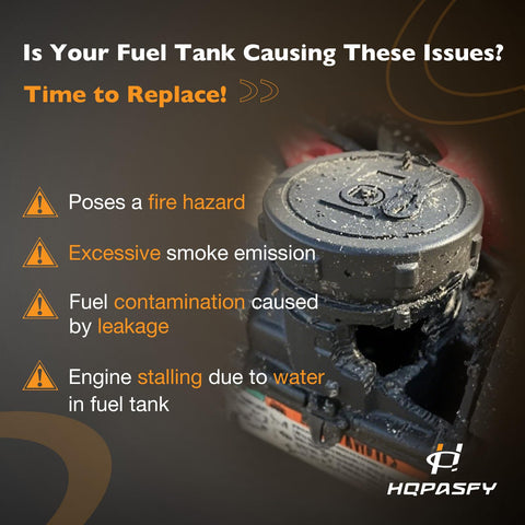 HQPASFY fuel tank cap top view, shows 4 mounting holes for secure installation.