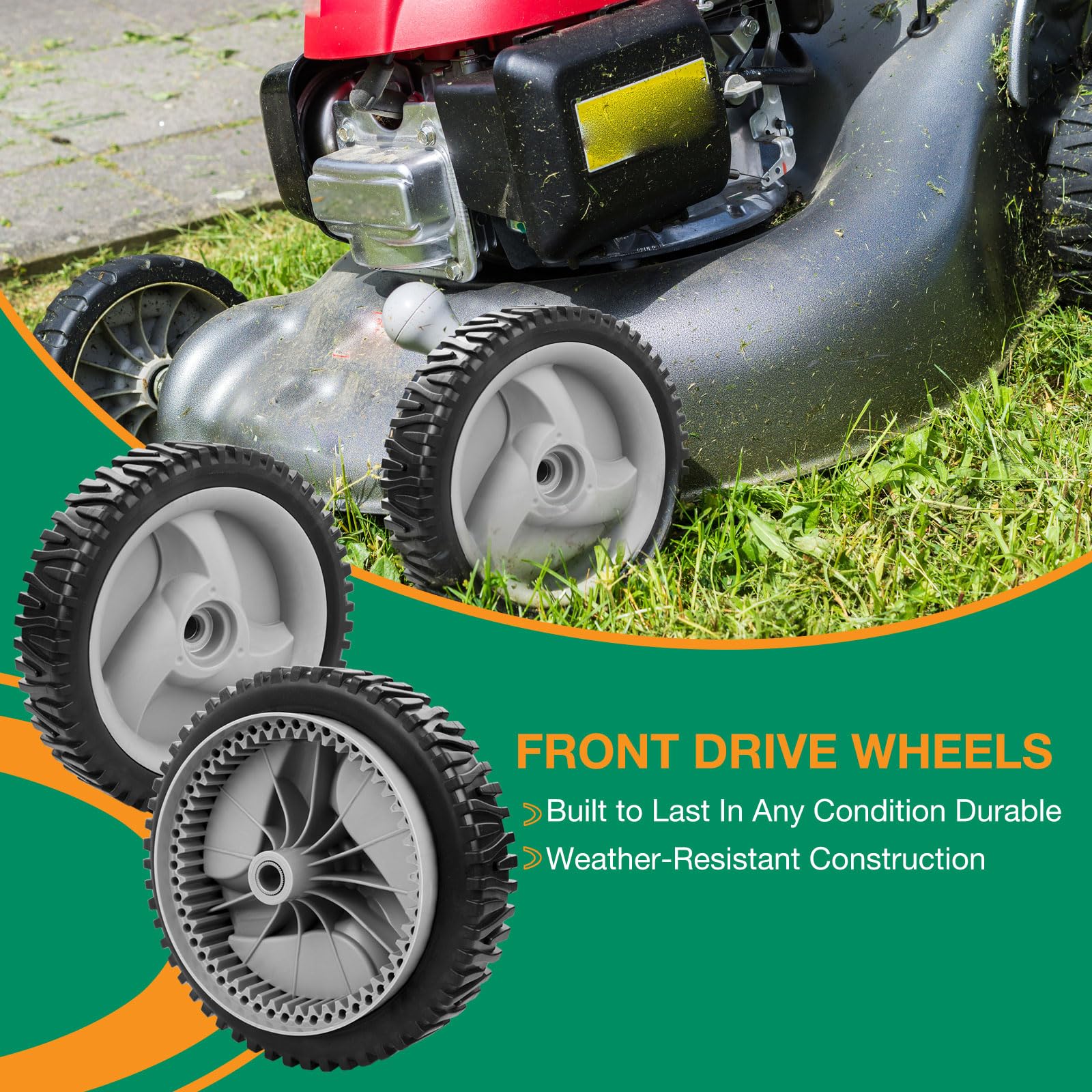 HQPASFY Husqvarna-compatible front drive wheel extends model compatibility