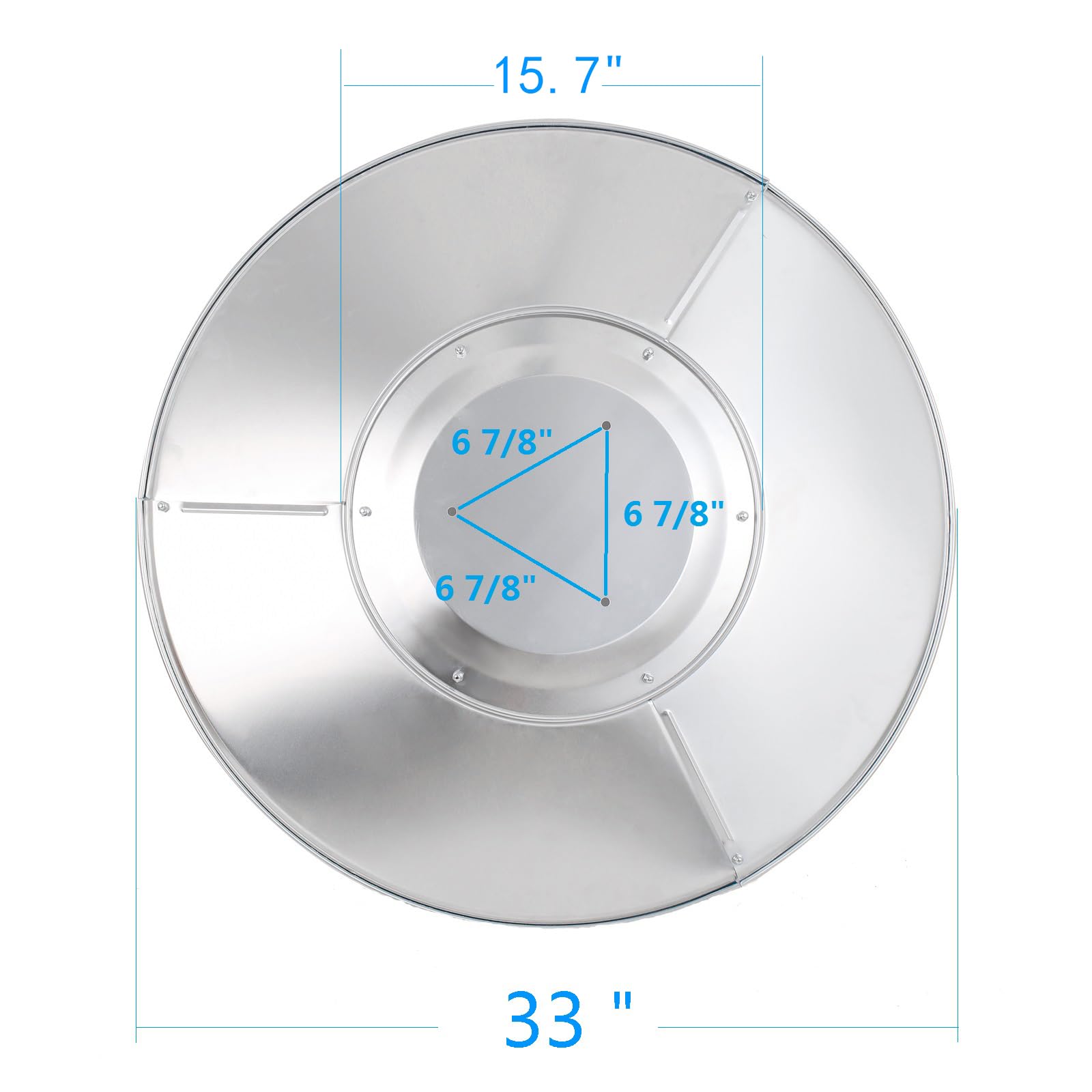 HQQ outdoor dome top with three-hole mount for easy installation