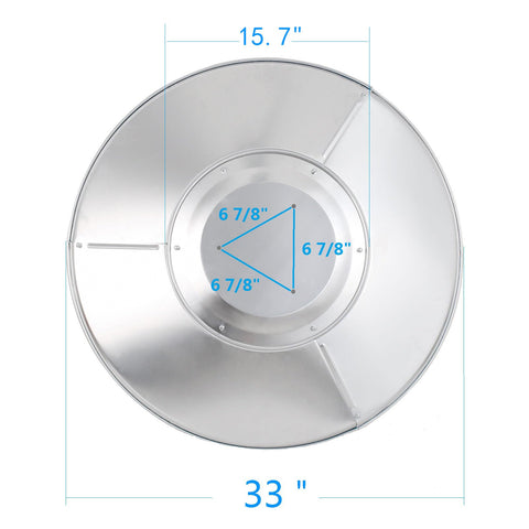 HQQ outdoor dome top with three-hole mount for easy installation