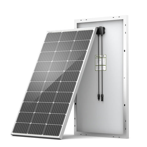 HQST 100W panel front view for RVs and boats charging