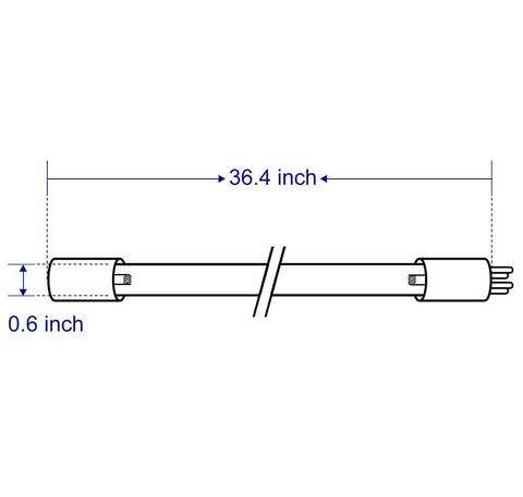 HQUA OWS-12L UV tube installed in an OWS system for safe water