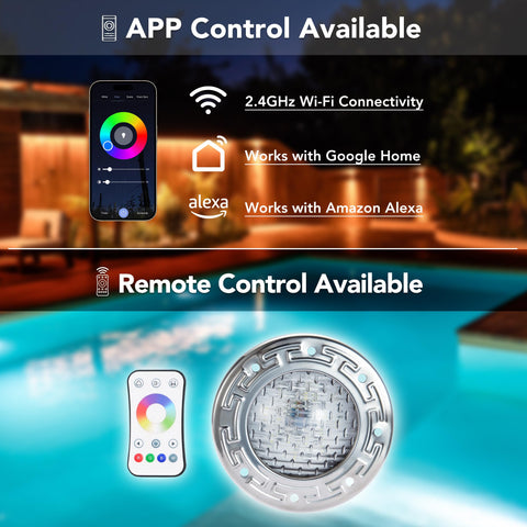HQUA PN04DC remote control enabling synchronized pool lighting scenes