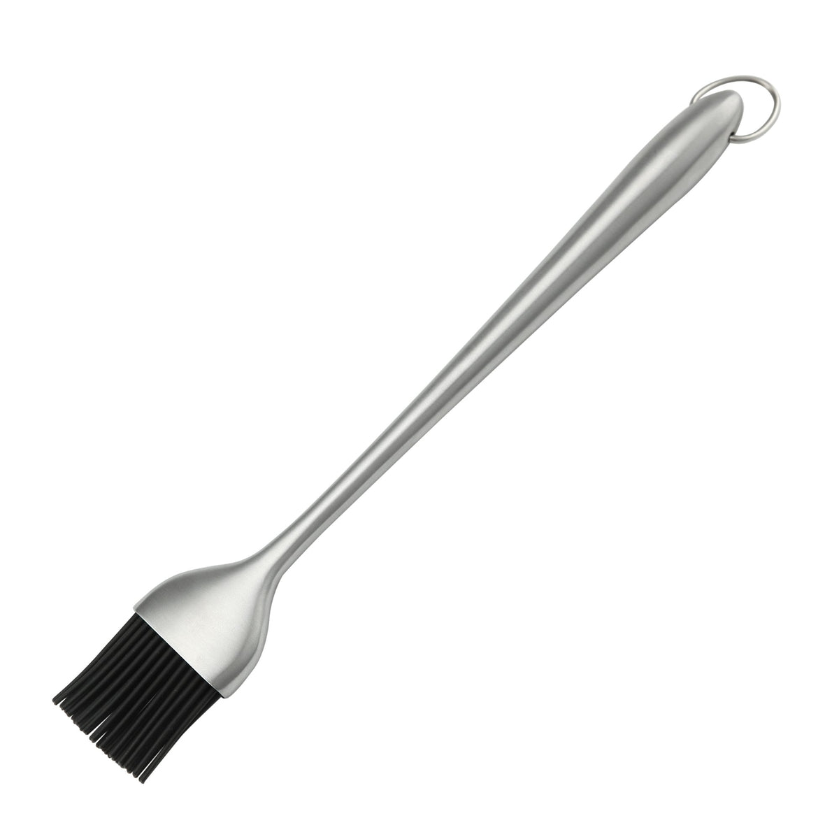 HQY basting brush silicone bristles for precise sauce placement on meats.