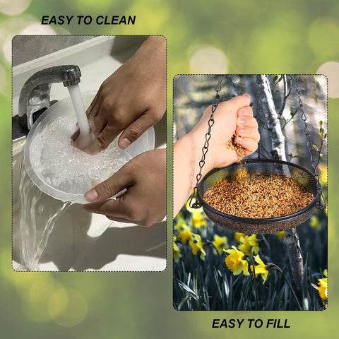 HRAYLTOP drainage holes keep seeds dry after rain for fresher food