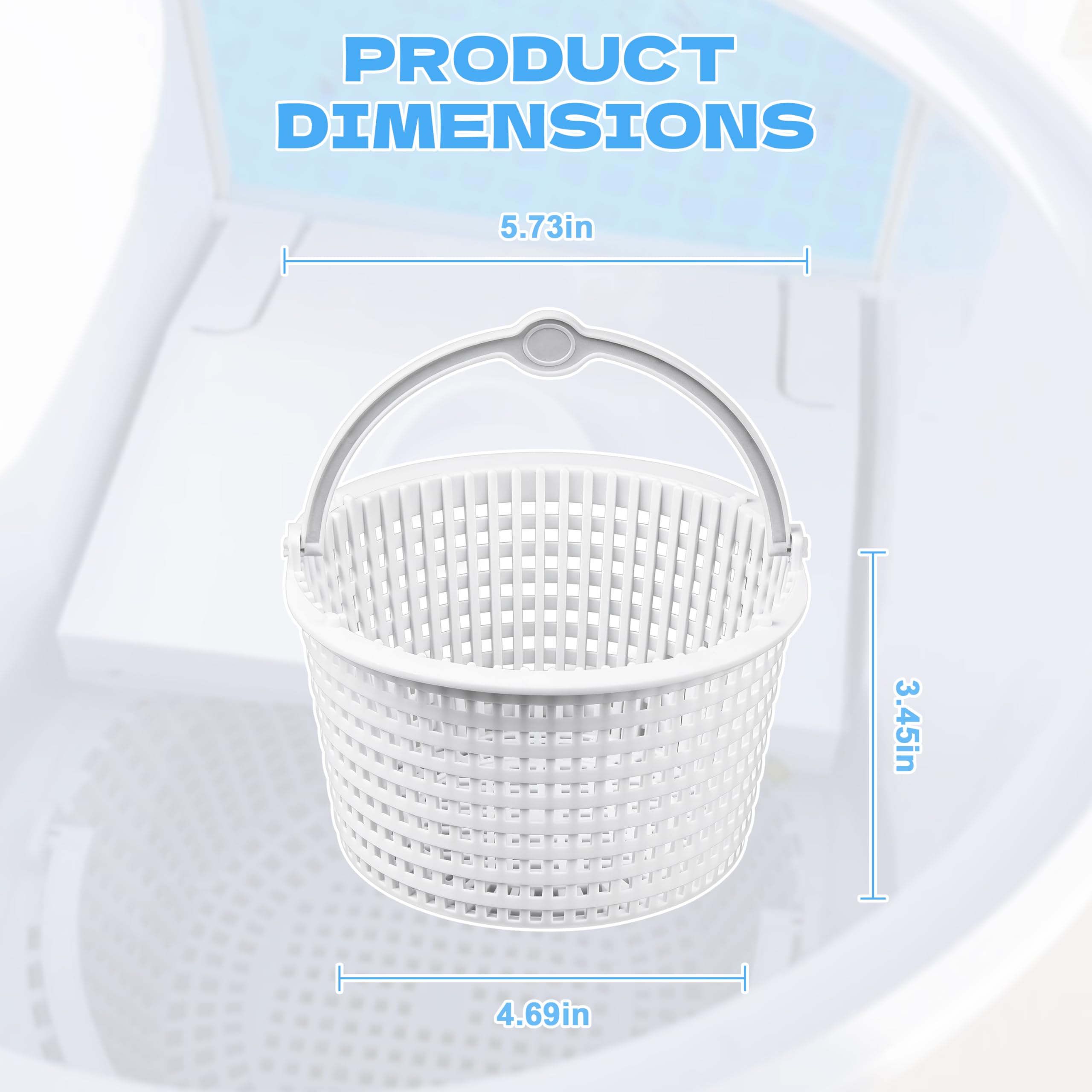 HRBBFHND SPX1091C basket with integrated handle for quick debris removal.