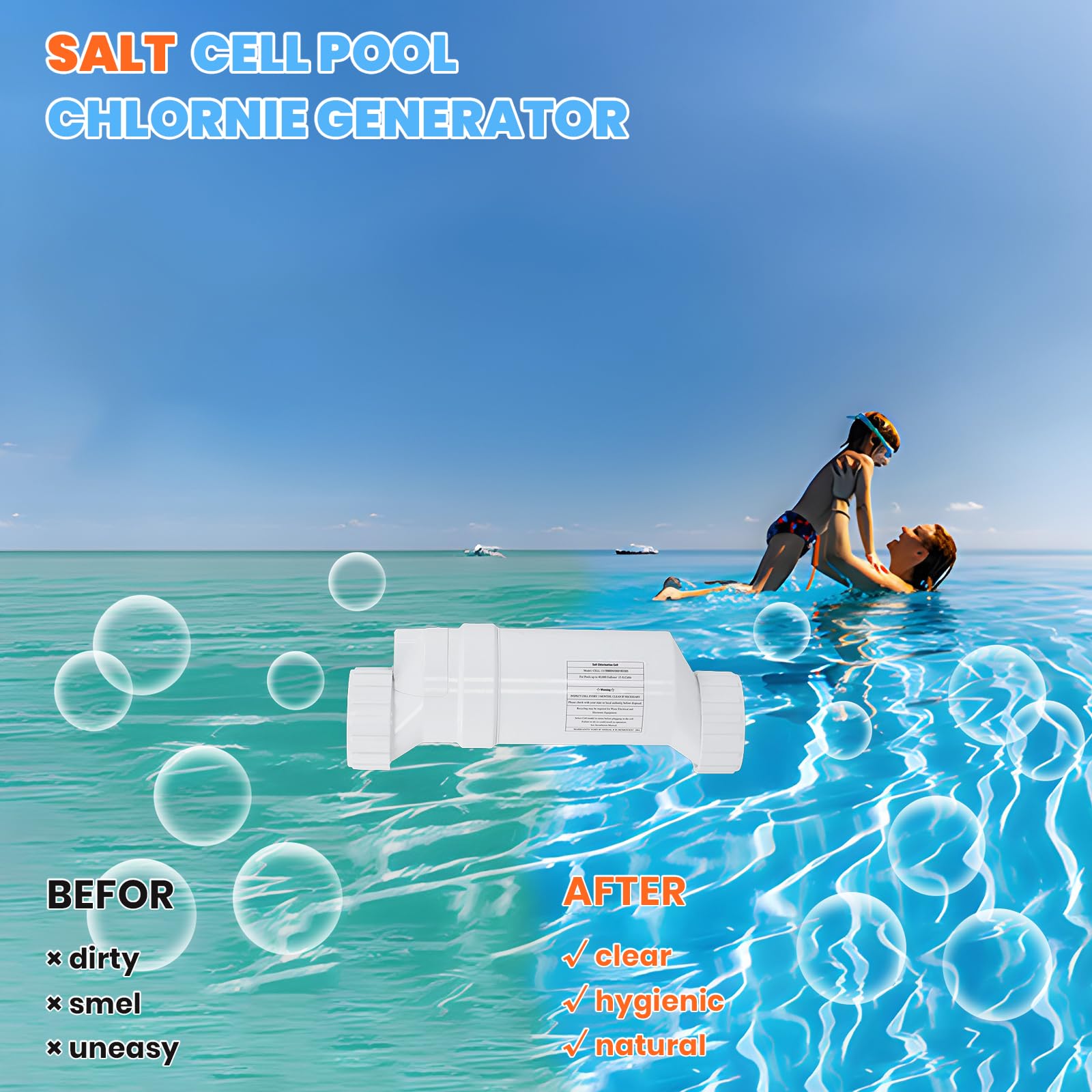 Salt cell fits 3-inch pipelines for smooth Hayward retrofit