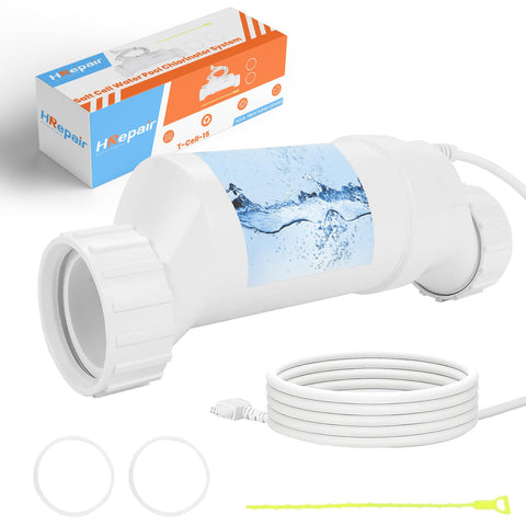 HRepair T15 salt cell showing AquaRite compatibility for efficient pool chlorination