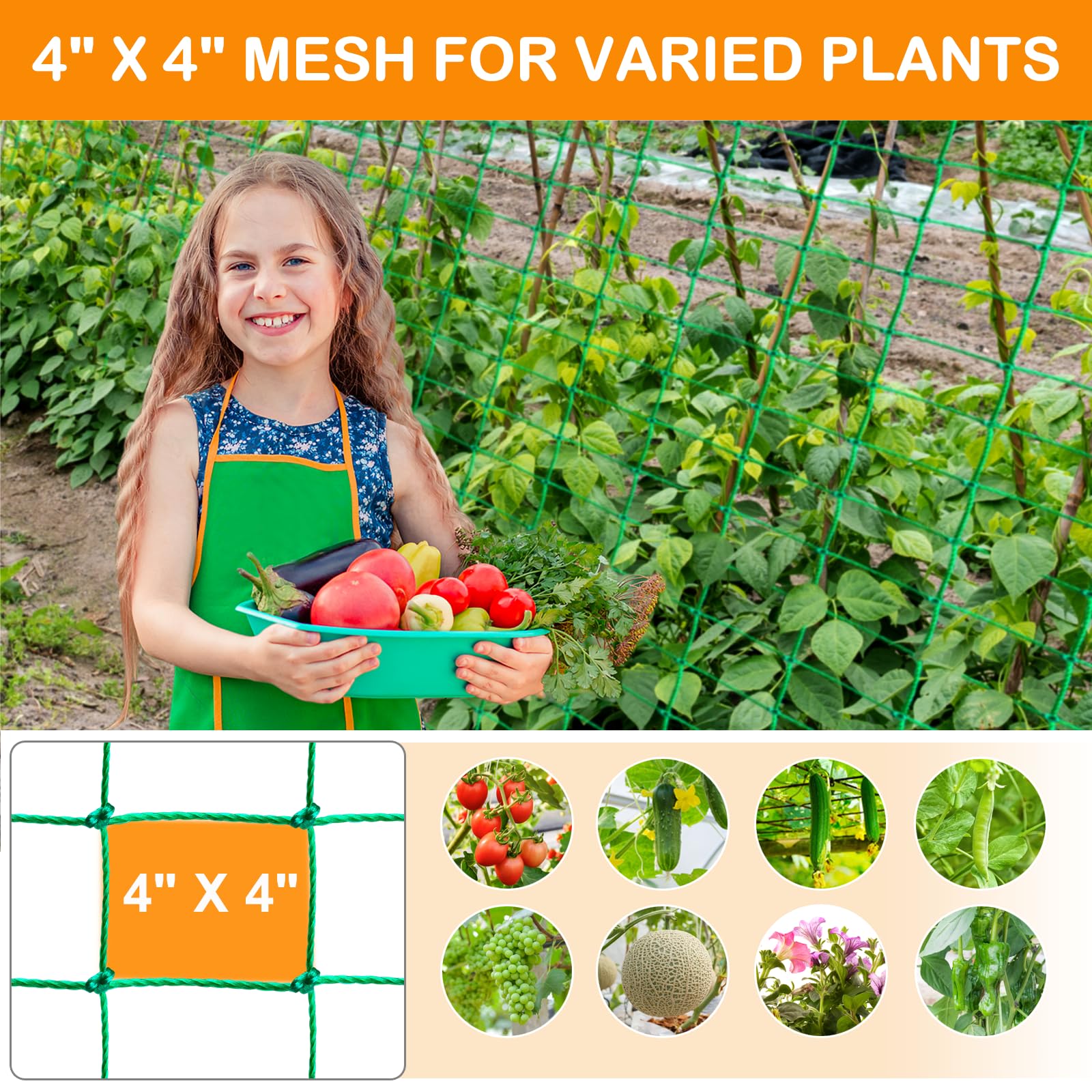 H.Romo Trellis Netting features edge overlap design for a neat fit.