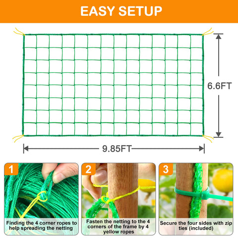 H.Romo Trellis Netting is reusable after harvest and weather-stable.