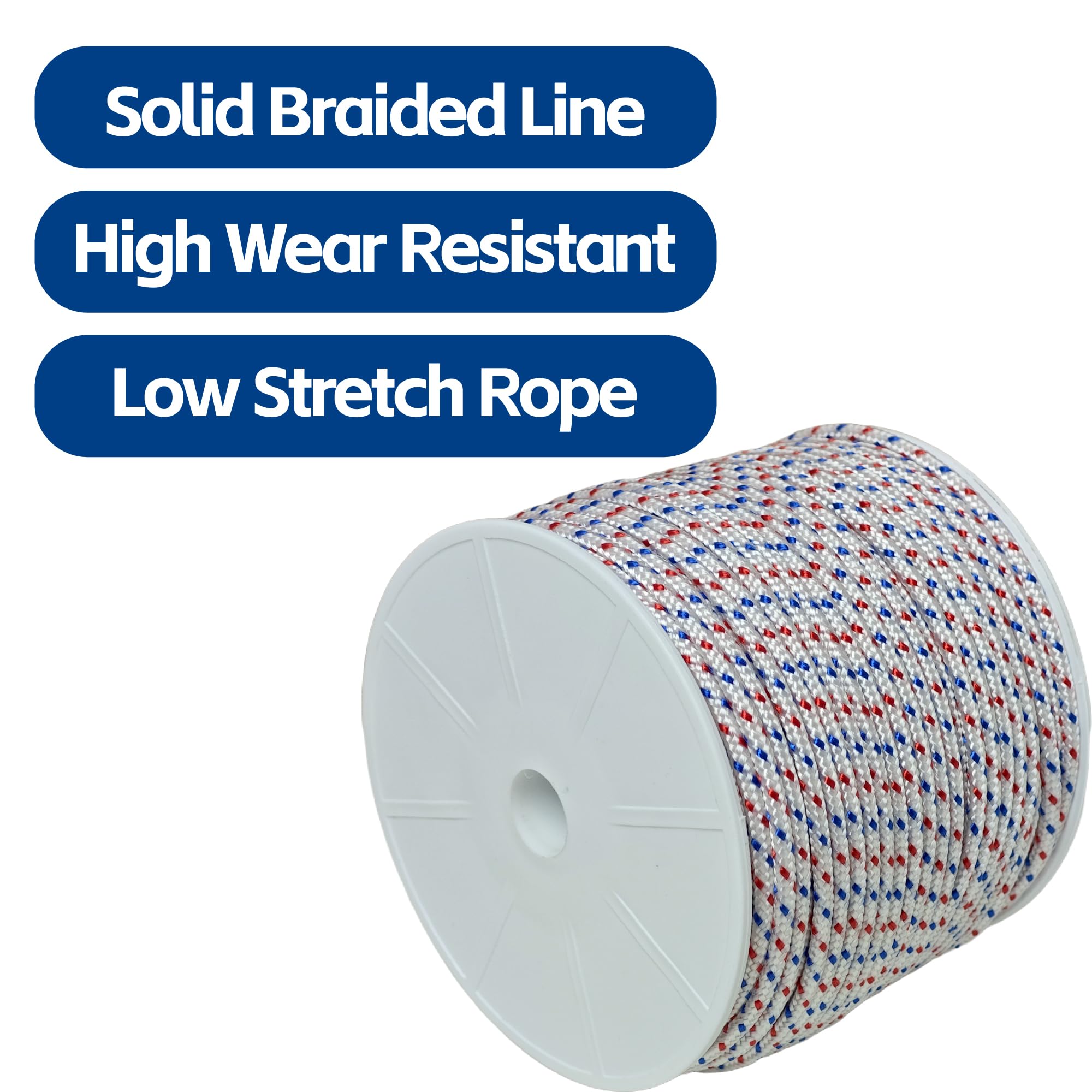 HRuiRed 3.0mm pull cord for lawn mower, 164 ft length reduces replacements.