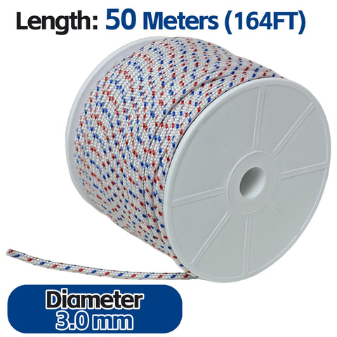HRuiRed 3.0mm recoil rope for STIHL, low stretch enables easier pull starts.
