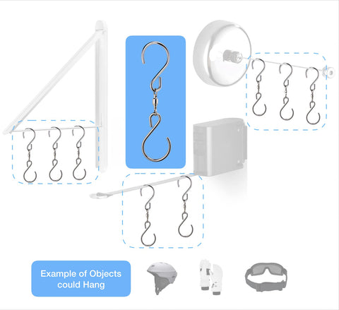HS's Creation 360-degree swivel keeps items oriented and reduces tangling risk.