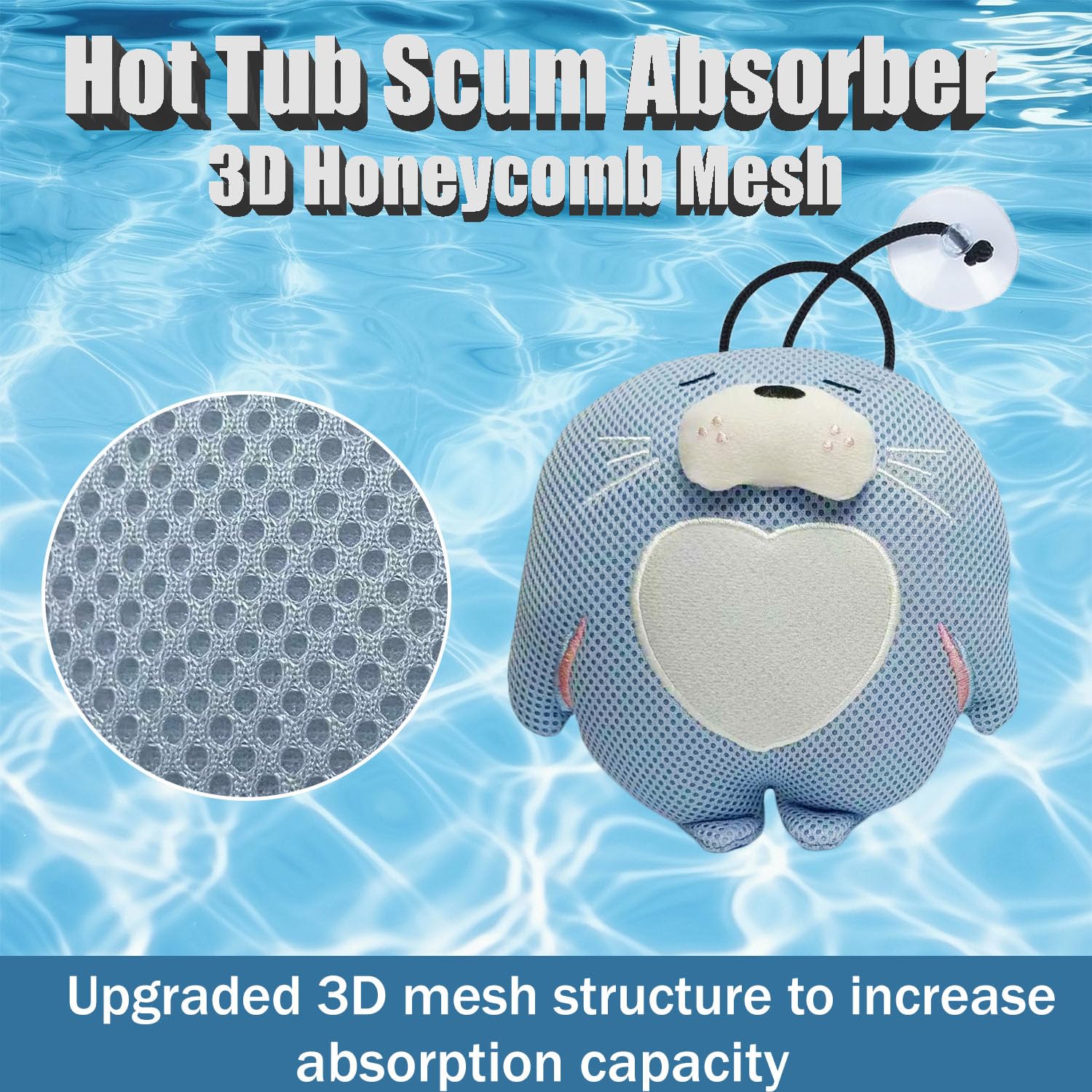 HSDMDMS eco-friendly reusable sponge supports simple spa care.