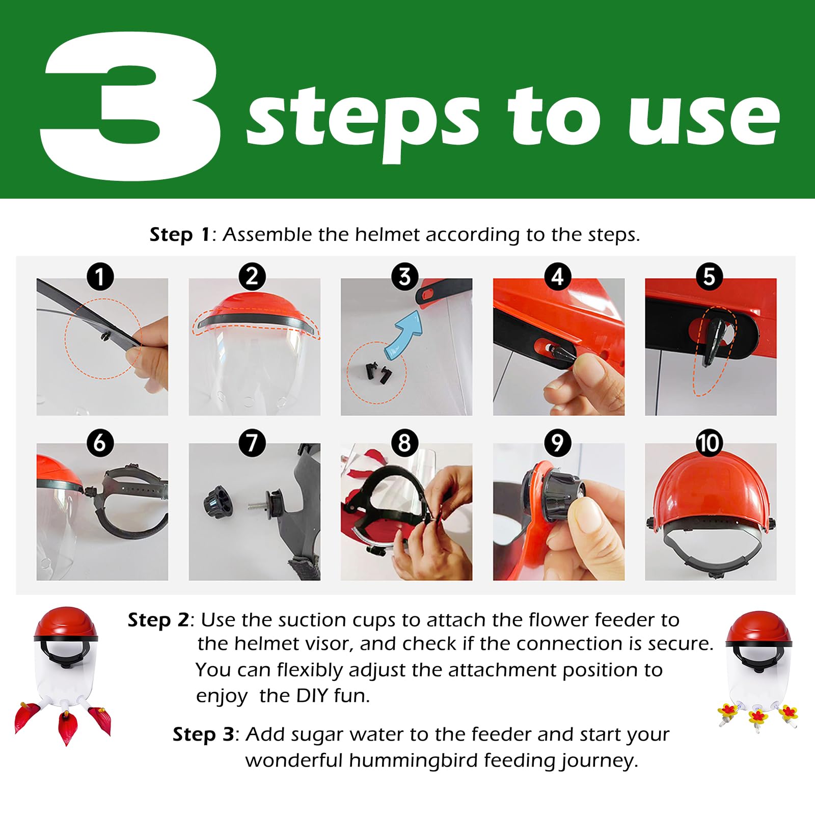 Hsmanchry durable PVC body keeps helmet light and sturdy outdoors