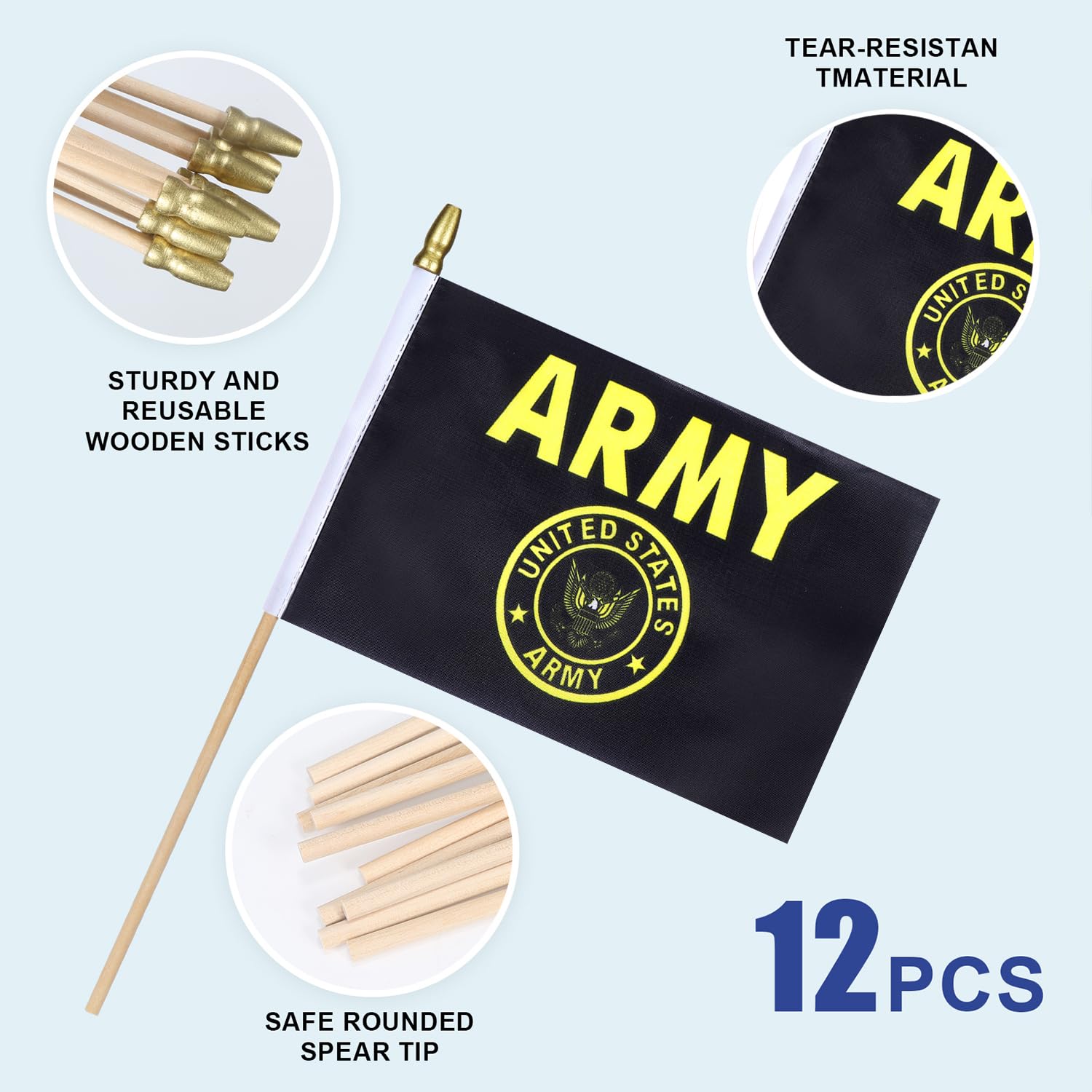 HSQCEZ durable flag for outdoor and indoor use withstands parades and celebrations