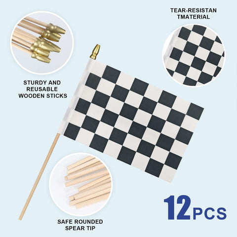 HSQCEZ flag stick with golden spear tip adds safety and style