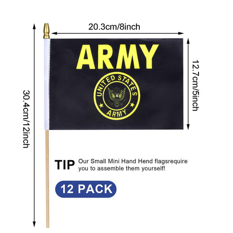 HSQCEZ USA flag on wooden stick ideal for indoor displays and outdoor events