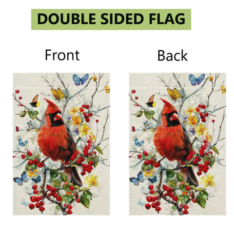 Hsrvivi 12x18 flag fits standard garden stands.