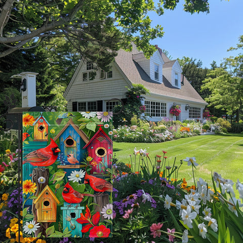hsrvivi double-sided garden flag readable from both directions