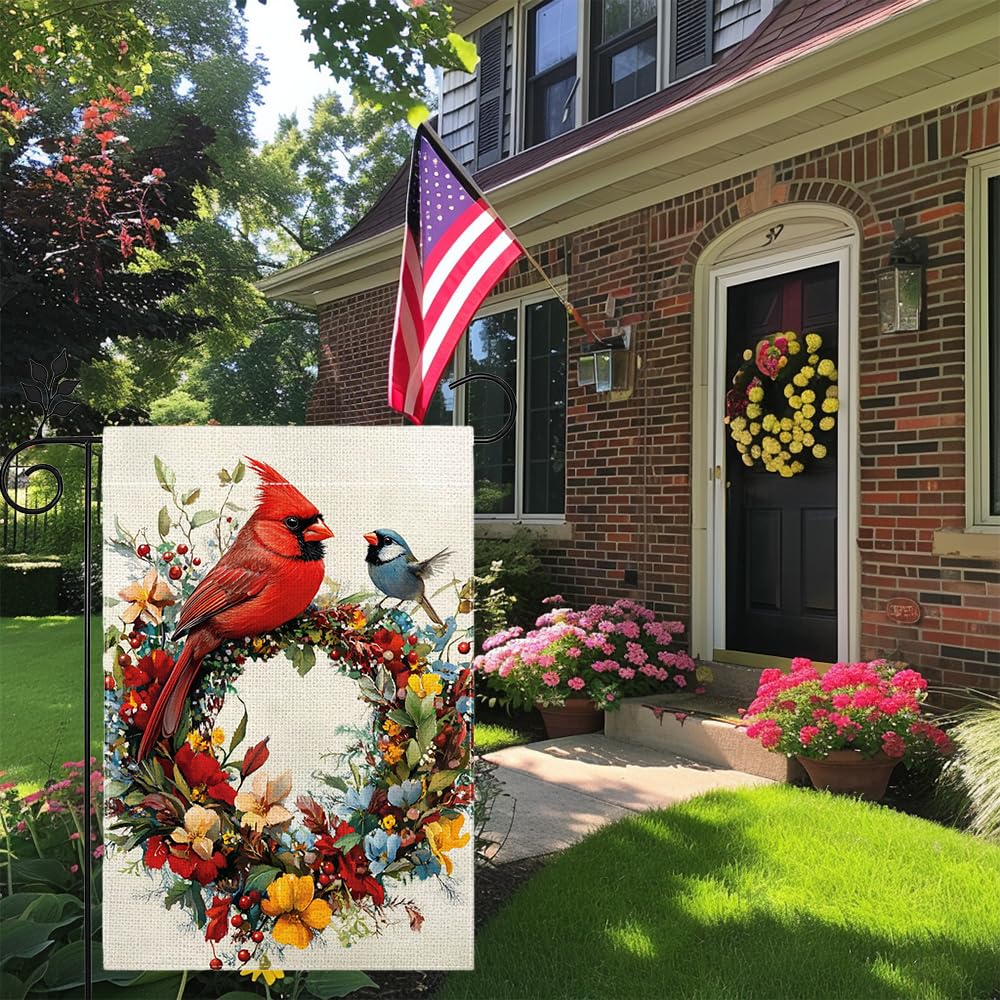 Hsrvivi Double-Sided Garden Flag readable from both sides