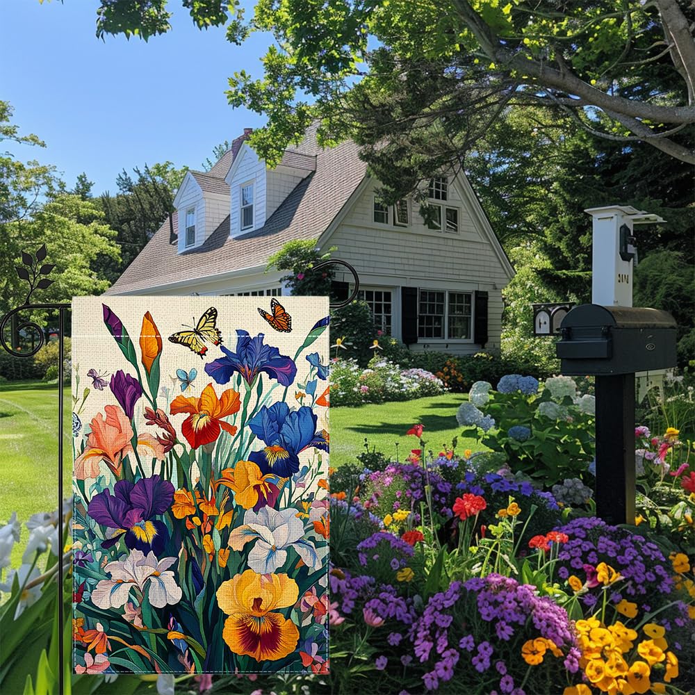 Hsrvivi Double-stitch garden flag delivers lasting durability