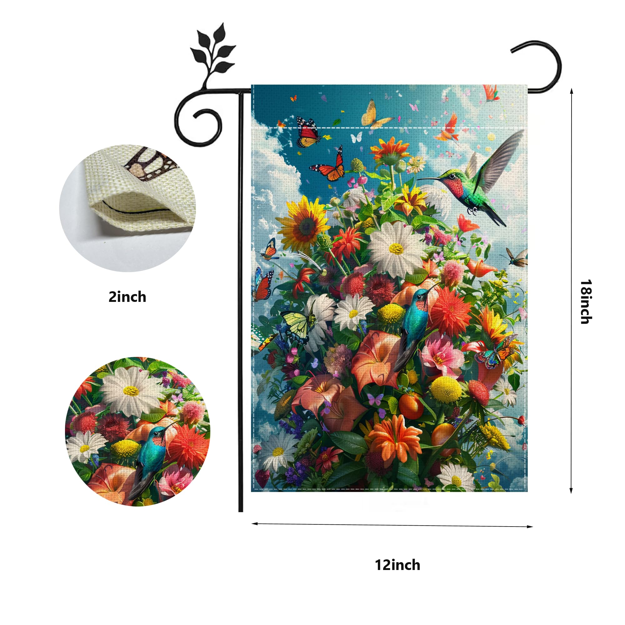 HSrvivi gift-ready garden flag perfect for garden lovers.
