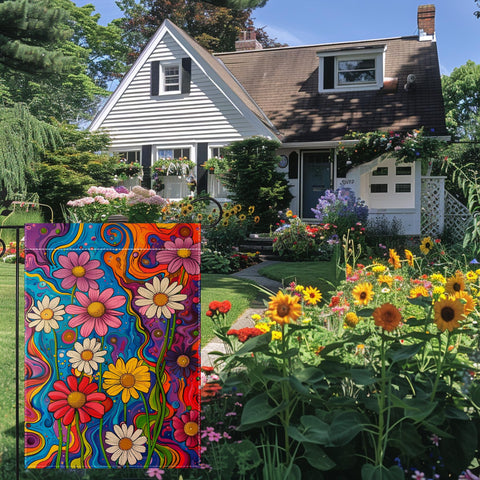 hsrvivi outdoor yard flag weatherproof and UV resistant for seasonal use.