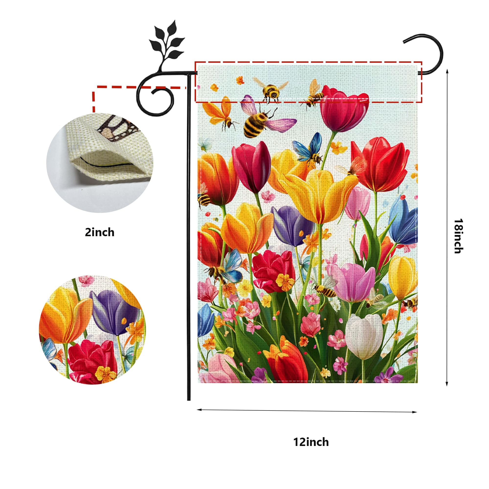 Hsrvivi weatherproof linen flag resists fading for year-round display.
