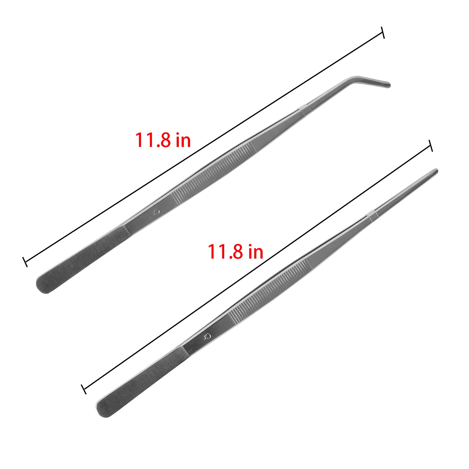 HSTECH curved-tip tweezers offer versatile control for grooming, cooking, and small-item handling.